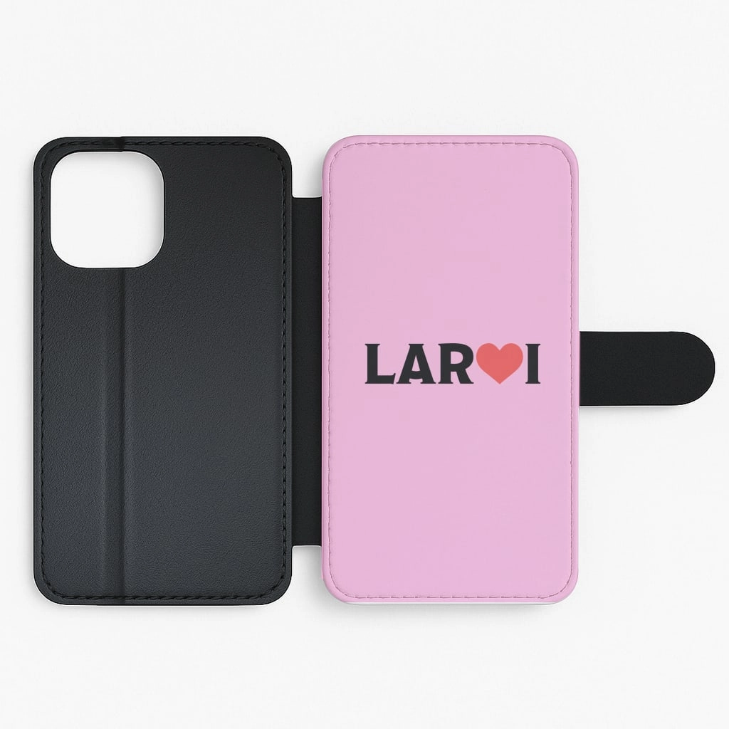 Soft Finish Layer I Love Kid Laroi  Flip / Wallet Phone Case