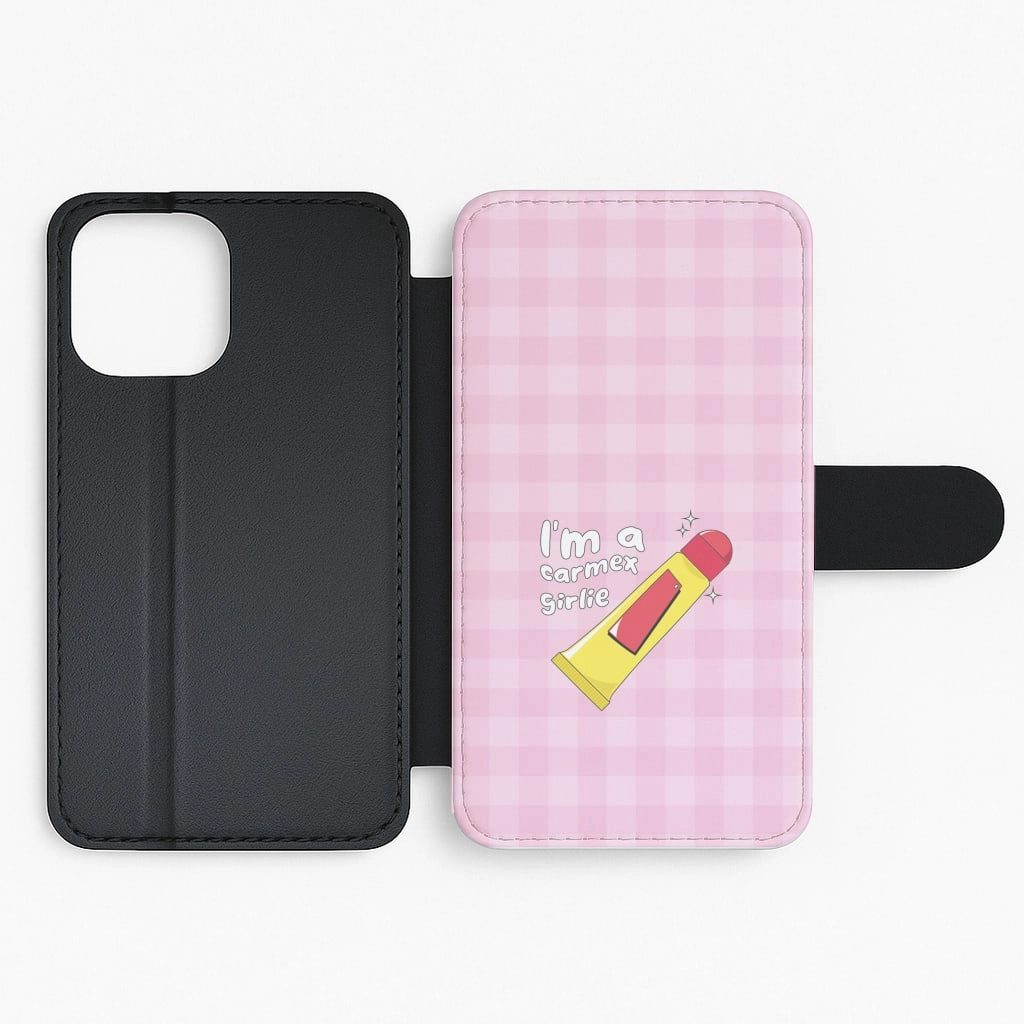 Textured Comfort I'm A Carmex Girlie - Chamberlain Flip / Wallet Phone Case