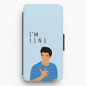 I'm Fine Flip / Wallet Phone Case Portable Fit Slim Feel