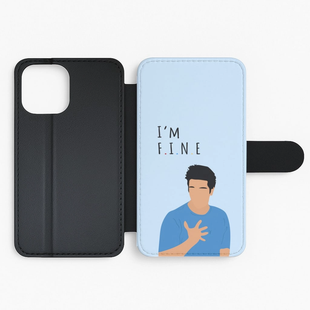 I'm Fine Flip / Wallet Phone Case Rugged Protection Smooth Shield