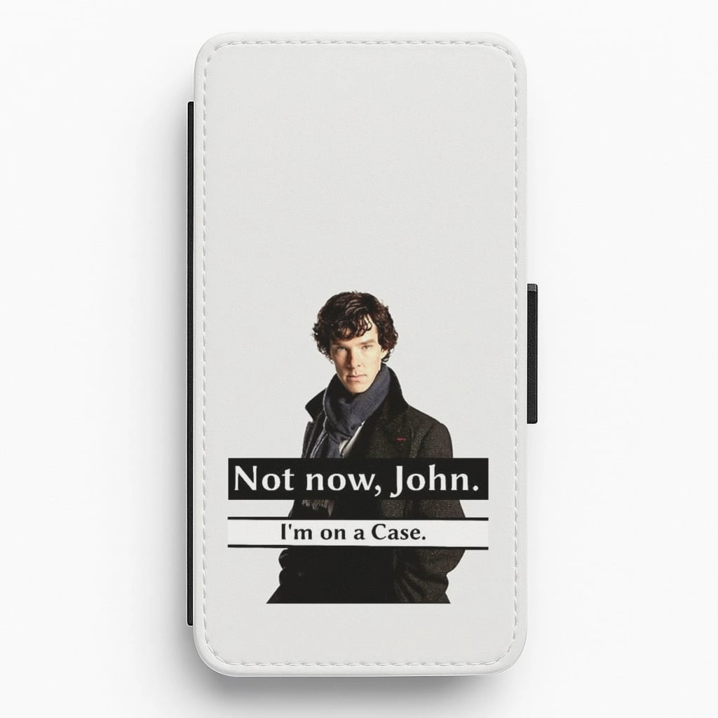 Colorful Accent I'm on a Case Holmes Pun Flip Wallet Phone Case