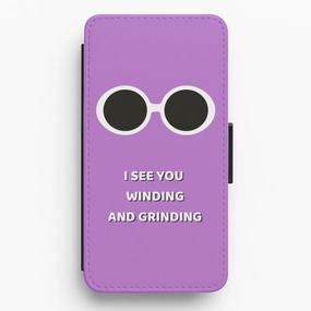 I See You Winding And Grinding - Willy Wonka TikTok Flip / Wallet Phone Case Comfort Build Layer