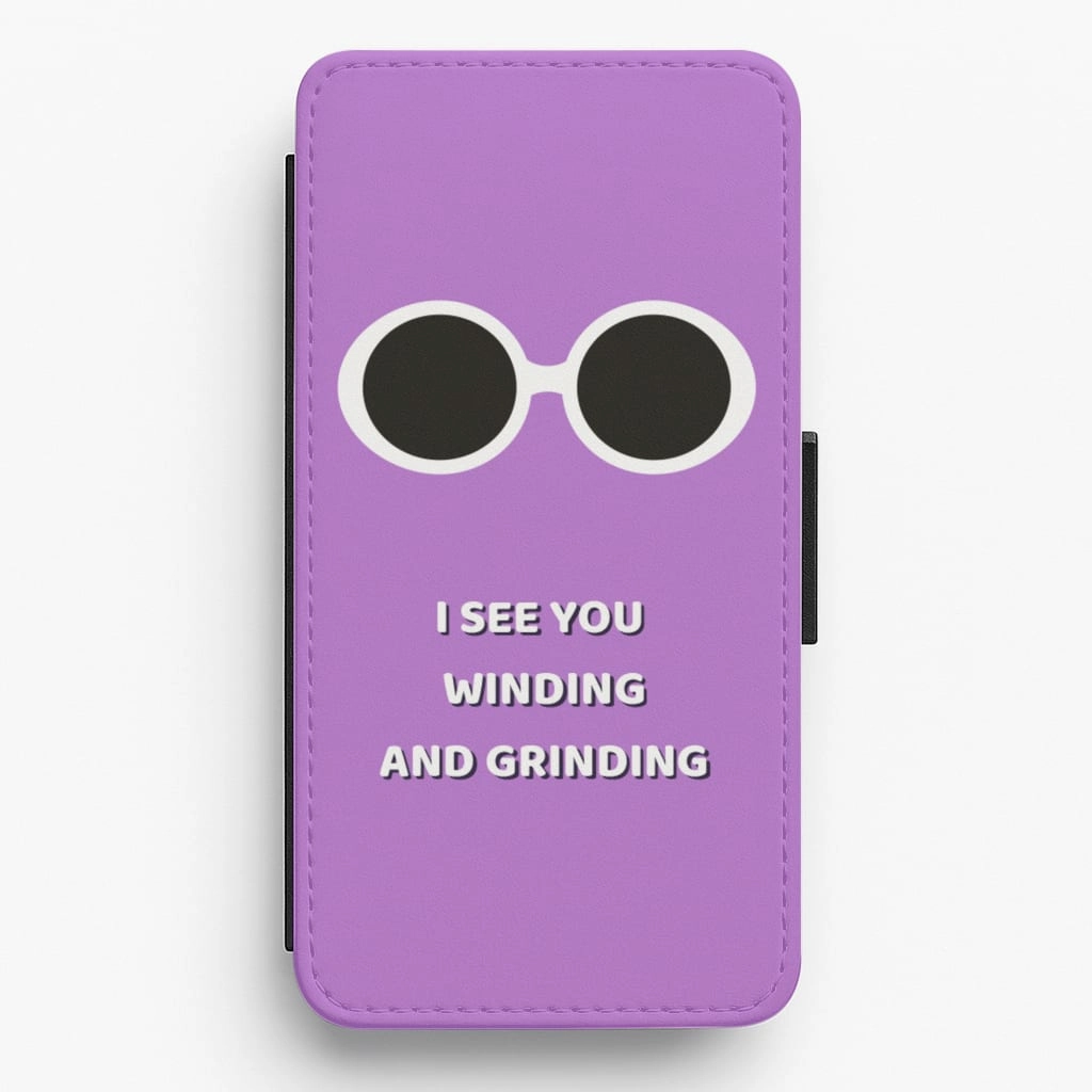 I See You Winding And Grinding - Willy Wonka TikTok Flip / Wallet Phone Case Comfort Build Layer