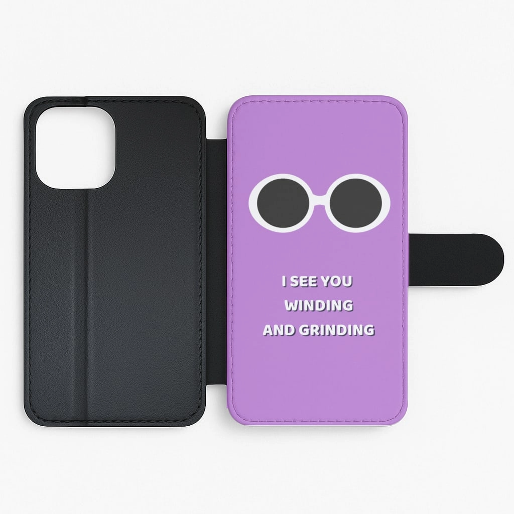Rugged Grip I See You Winding And Grinding - Willy Wonka TikTok Flip / Wallet Phone Case