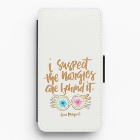 Handcrafted Design I Suspect The Nargles Are Behind It Flip / Wallet Phone Case