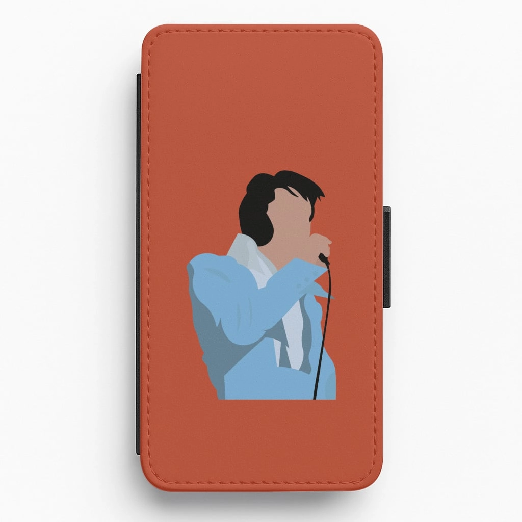 Soft Finish Texture Iconic Suit Flip / Wallet Phone Case