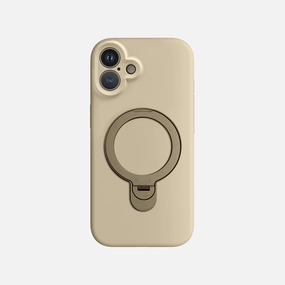 iPhone 16 Plus Silicone Case with Stand Casual Wear Comfort Style