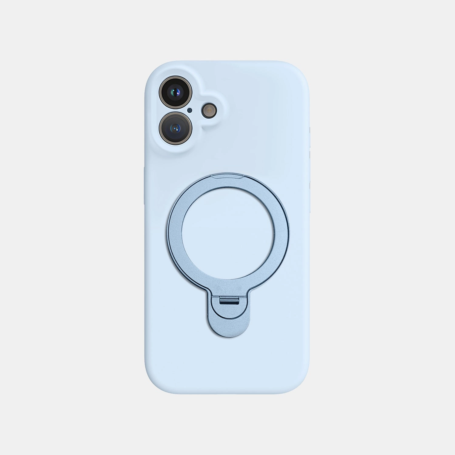 Full Coverage Outdoor Adventure iPhone 16 Plus Silicone Case with Stand