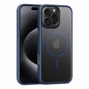 iPhone 16 Pro Max Bumper Case with MagSafe Smooth Pattern Design