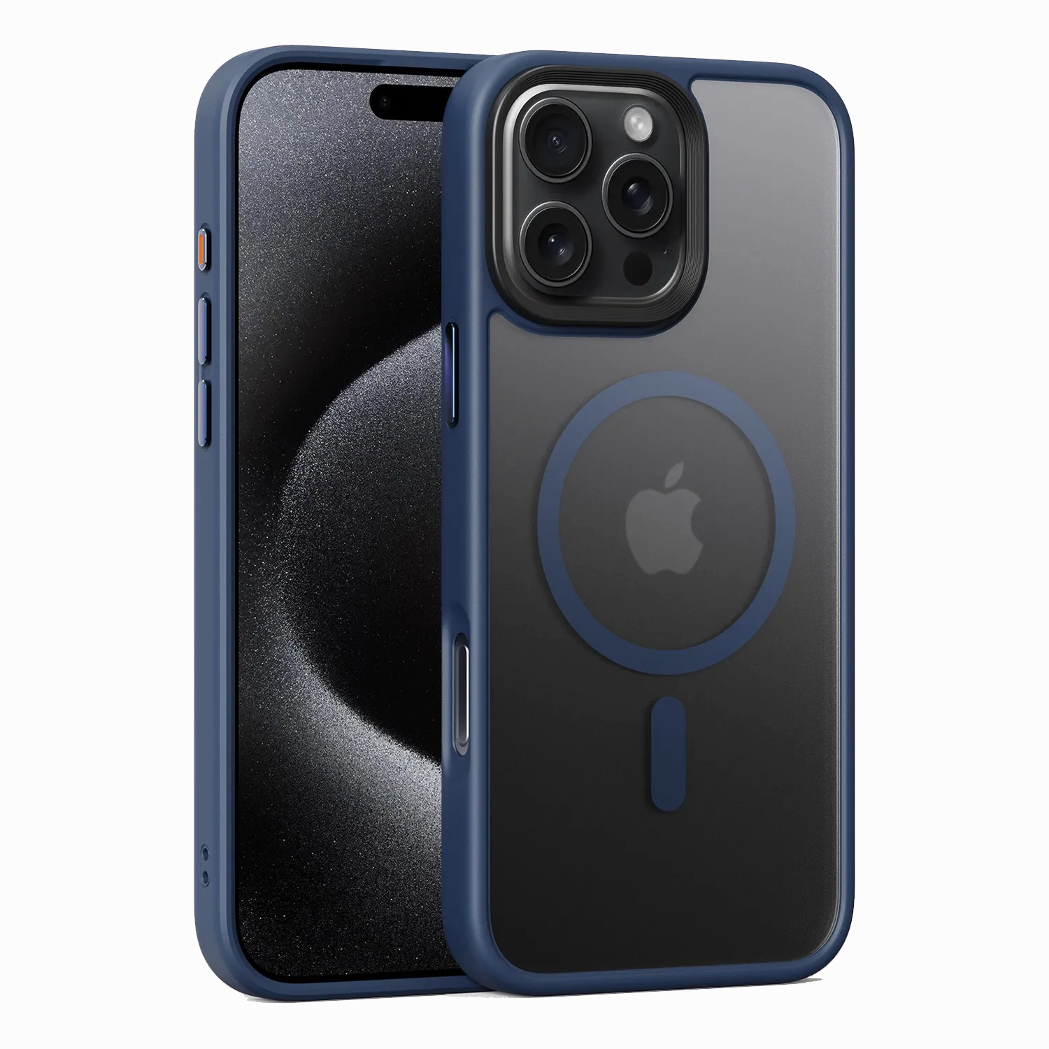 iPhone 16 Pro Max Bumper Case with MagSafe Smooth Pattern Design