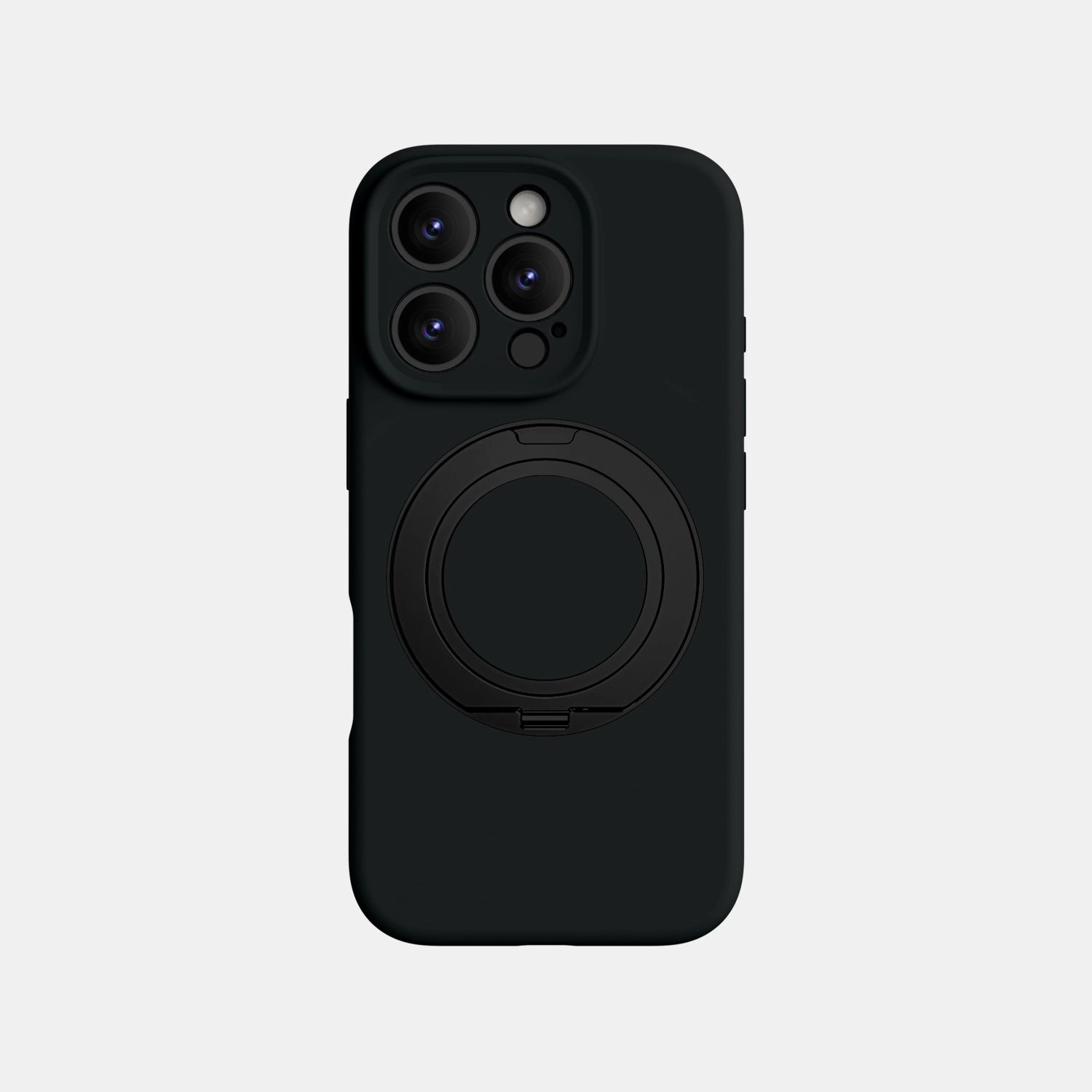 Soft Grip Finish iPhone 16 Pro Max Silicone Case with Stand