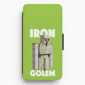 Iron Golem Flip / Wallet Phone Case Practical Accessory
