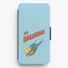 Soft edges Luxury Detail It's Baldman - Father's Day Flip / Wallet Phone Case