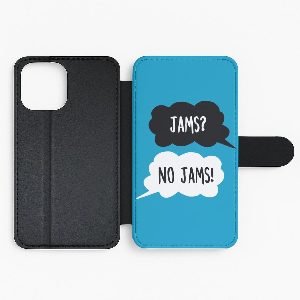 Stylish Grip Texture Trendy Aesthetic Jams? No Jams - BTS Flip / Wallet Phone Case