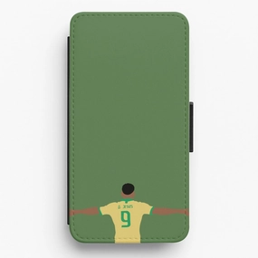 Protective Craft Matte Shield Jesus - Football Flip / Wallet Phone Case