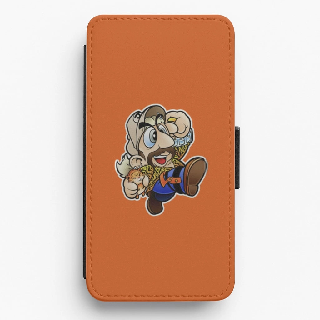 Joe Exotic Mario - Tiger King Flip / Wallet Phone Case Tough Grip Lightweight Grip