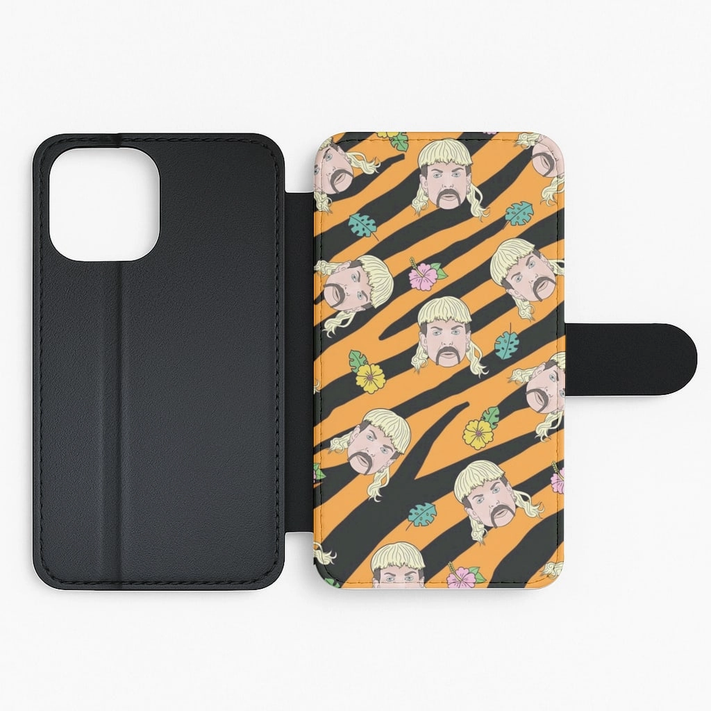 Travel Essential Vibrant Colors Joe Exotic Orange Pattern - Tiger King Flip / Wallet Phone Case