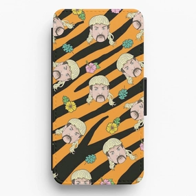 Joe Exotic Orange Pattern - Tiger King Flip / Wallet Phone Case Modern Grip
