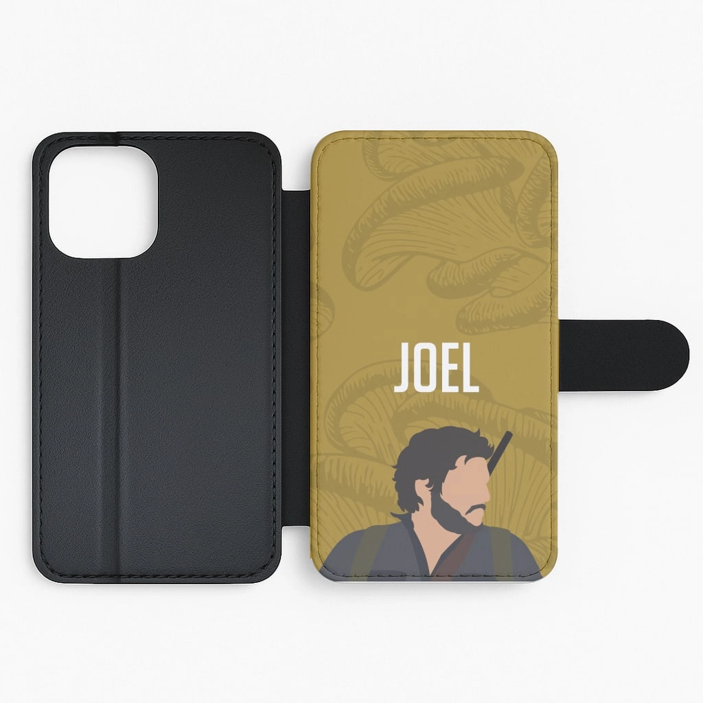 Joel Mushroom Pattern Flip / Wallet Phone Case Shock Absorber