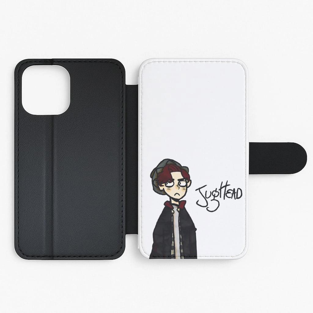 Comfort grip design Matte Detail Jughead Cartoon - Riverdale Flip / Wallet Phone Case