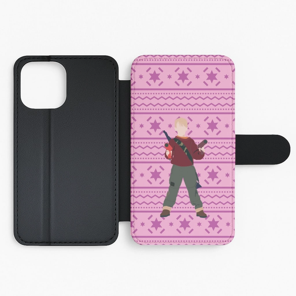 Polished Surface Rugged Design Kevin And Hairdryers Flip / Wallet Phone Case