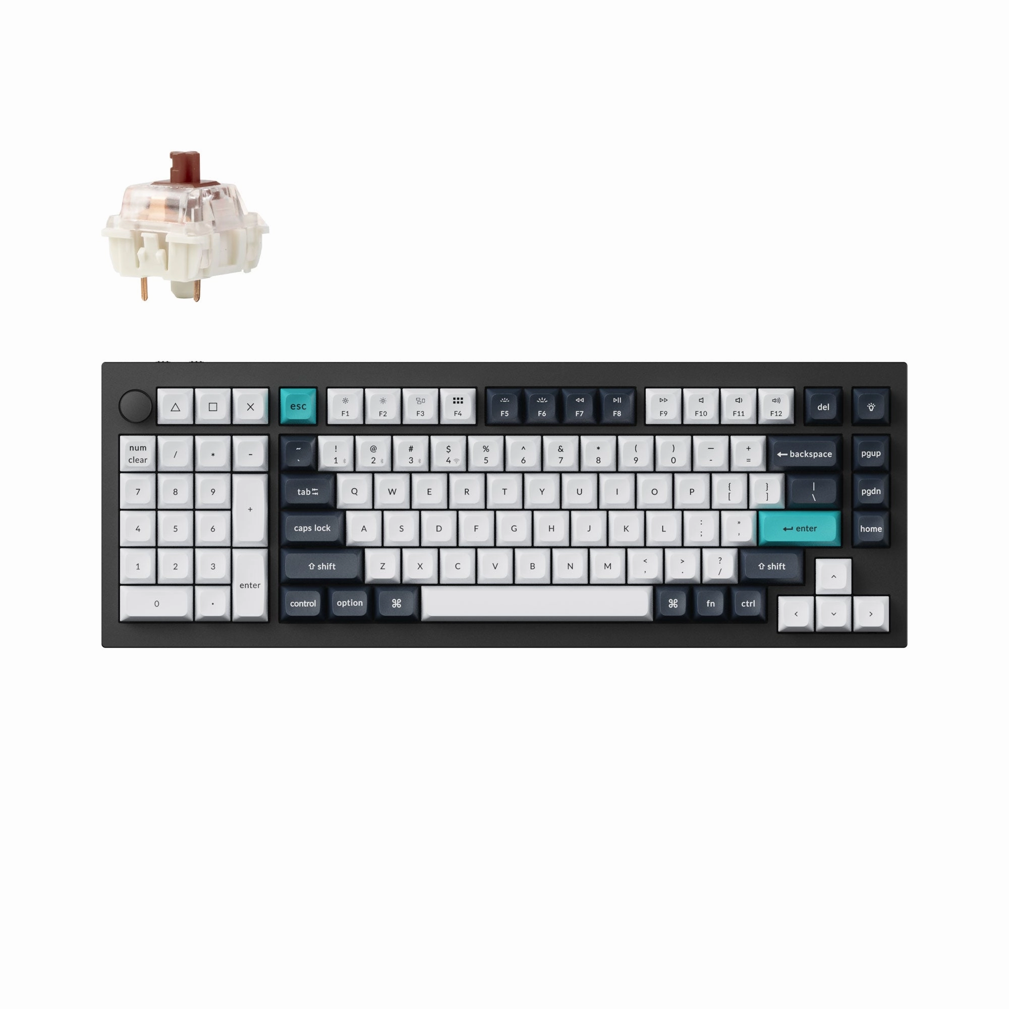Fast Response Dustproof Mechanical Keychron Q12 Max QMK/VIA Wireless Custom Mechanical Keyboard