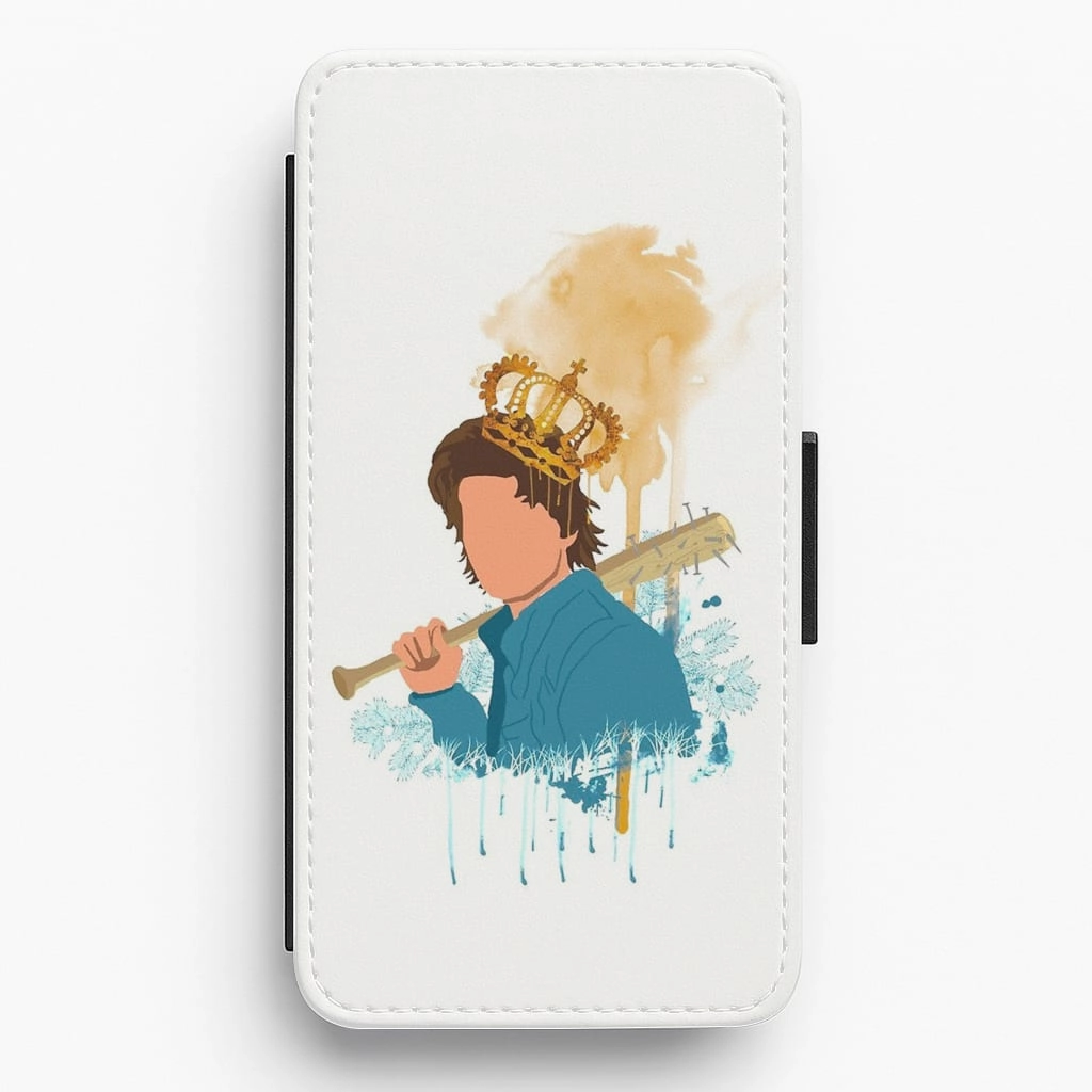 Scratch Barrier King Steve Flip Wallet Phone Case