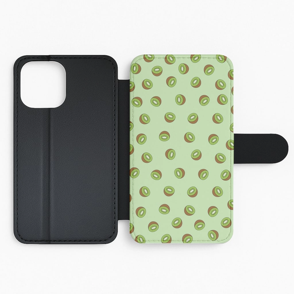 Kiwis - Fruit Patterns Flip / Wallet Phone Case Smart Accessory