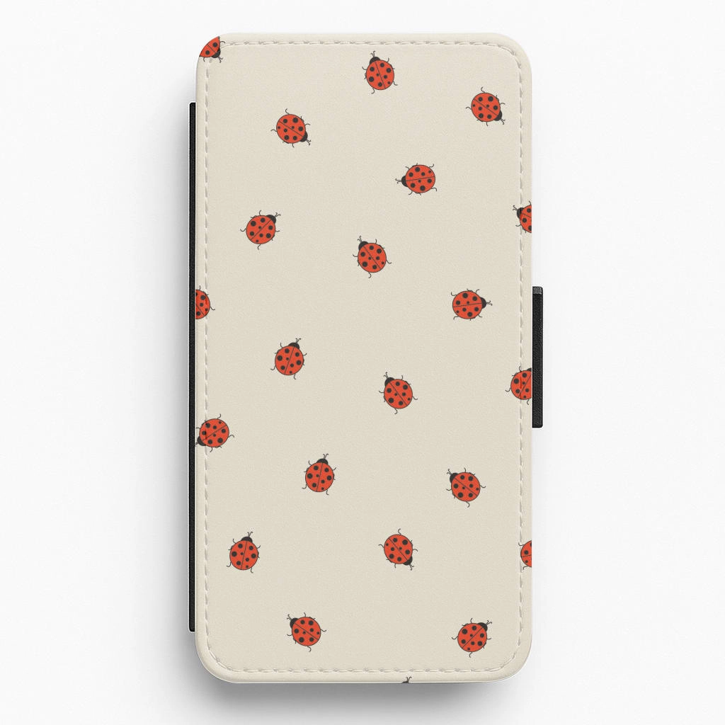 Ladybirds - Spring Patterns Flip / Wallet Phone Case Light Build