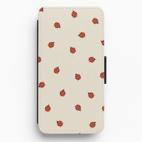 Ladybirds - Spring Patterns Flip / Wallet Phone Case Light Build
