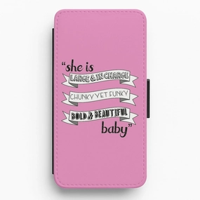 Durable Material Rugged Edge Texture Latrice Royale - Large and in Charge - RuPaul's Drag Race Flip Wallet Phone Case