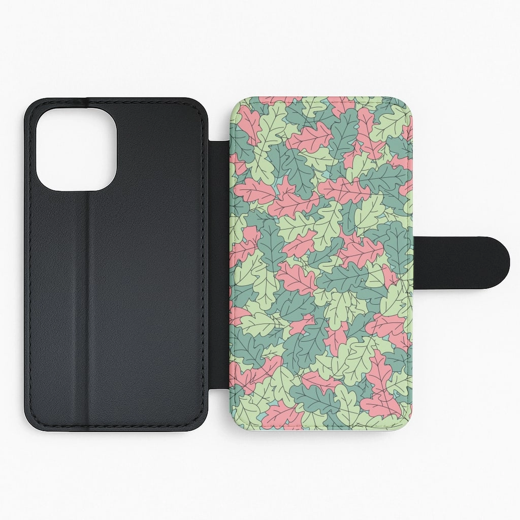 Compact Fit Leaves - Foliage Flip / Wallet Phone Case