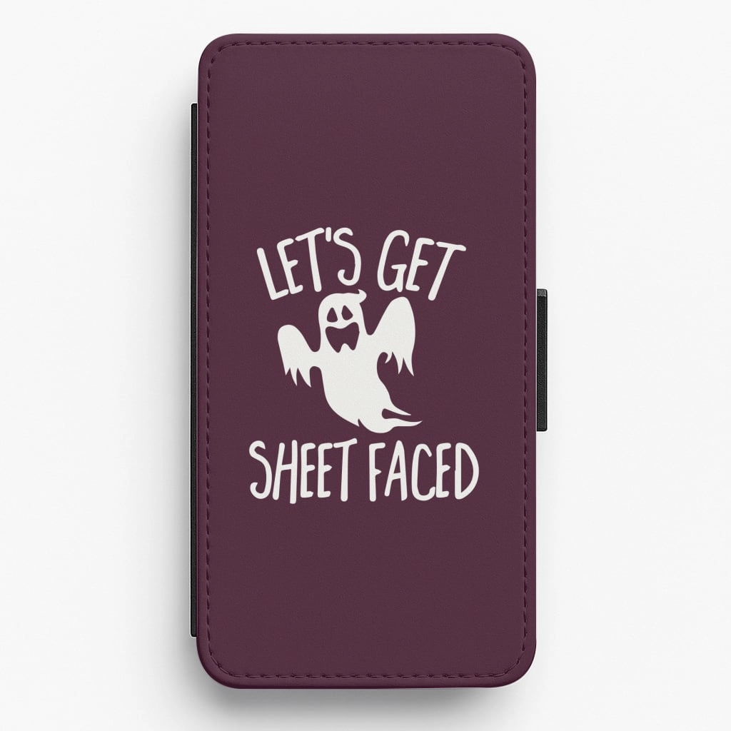 Classic Finish Let's Get Sheet Faced Flip / Wallet Phone Case