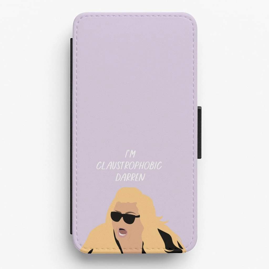 Universal Design Durable Surface I'm Claustrophobic Darren - British Pop Culture Flip / Wallet Phone Case