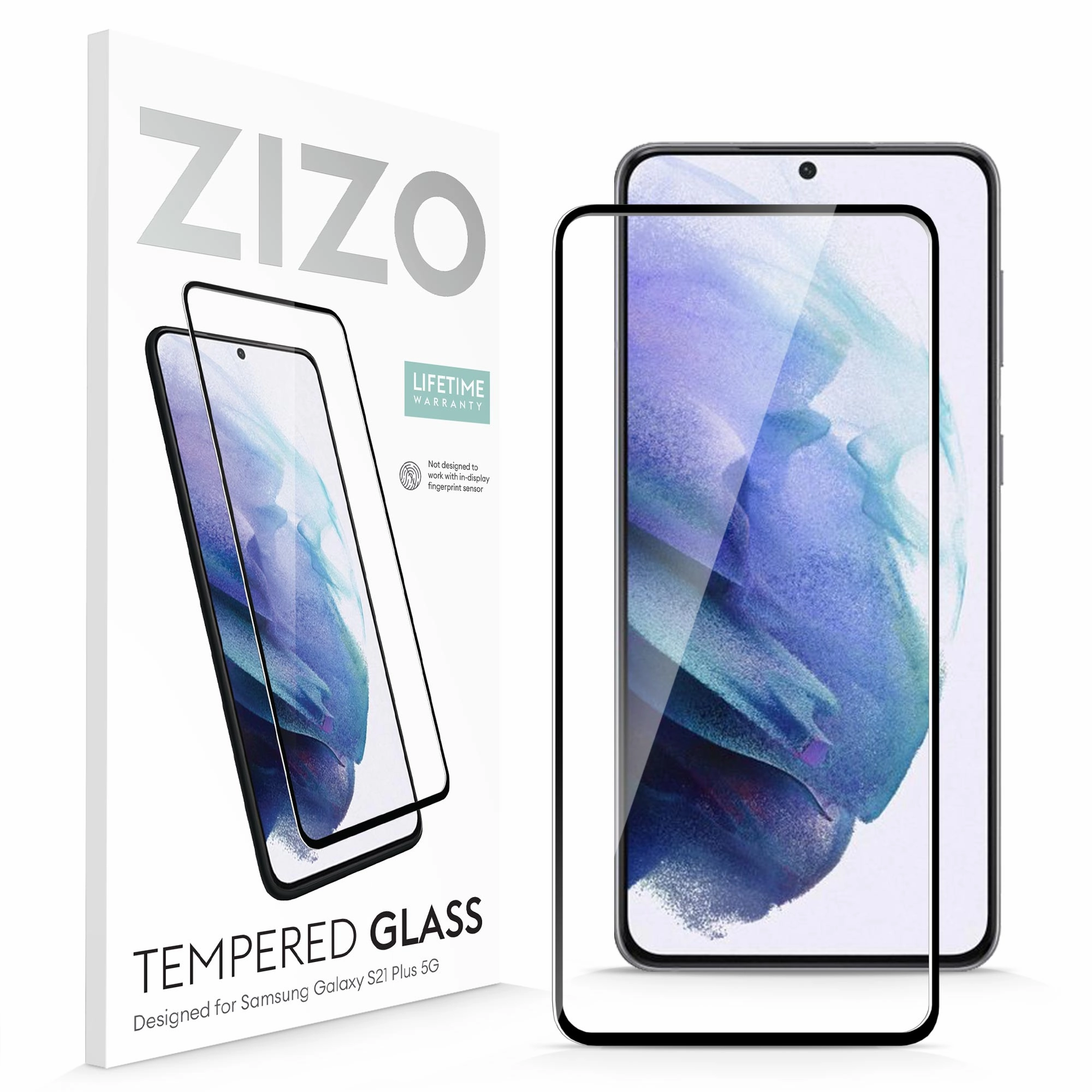 Sleek Grip ZIZO TEMPERED GLASS Screen Protector (No Fingerprint Sensor) for Galaxy S21  5G