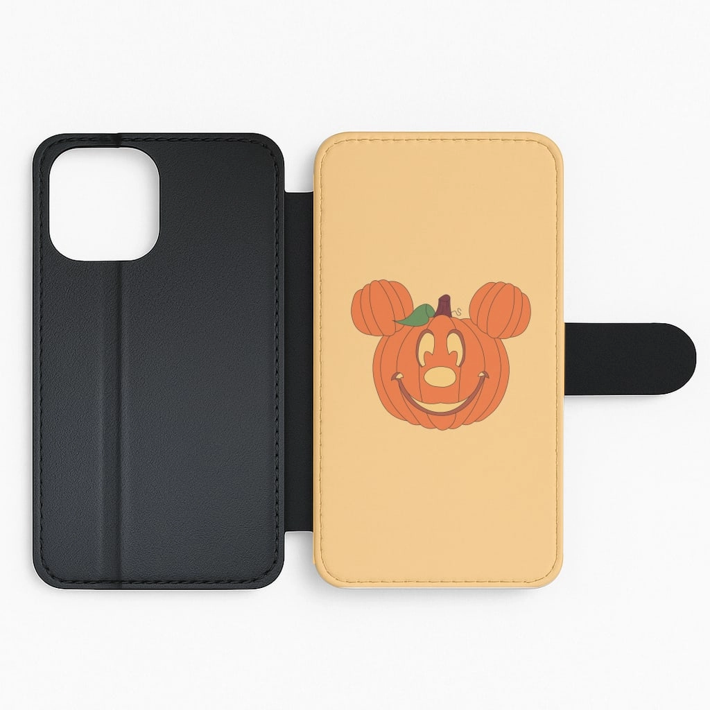 Flexible Fit Mouse Pumpkin Halloween Flip / Wallet Phone Case