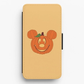 Mouse Pumpkin Halloween Flip / Wallet Phone Case Color Pattern