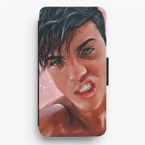 Grayson Dolan Painting - Dolan Twins Flip Wallet Phone Case Vibrant Colors Slim Profile