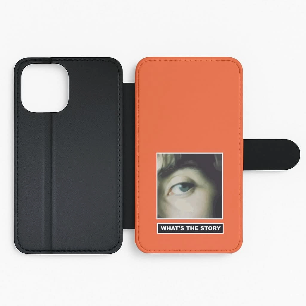Universal Design What's The Story Orange Flip / Wallet Phone Case