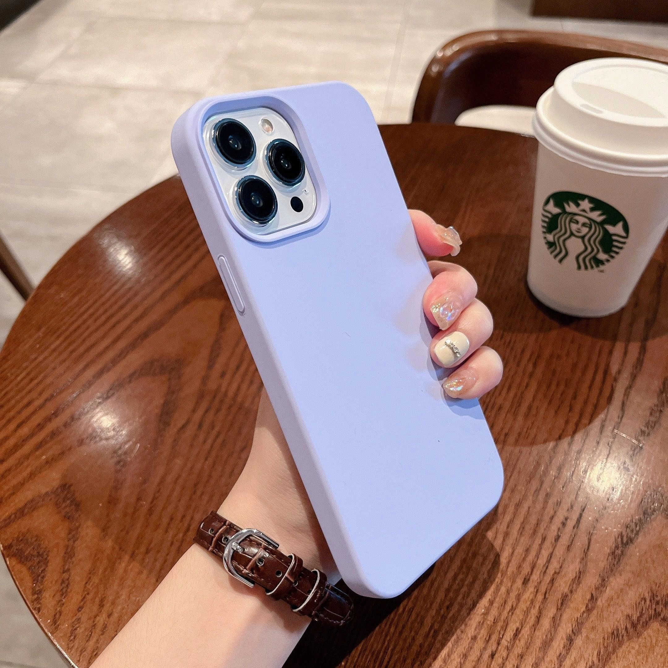 Glossy Texture Lilac Bloom