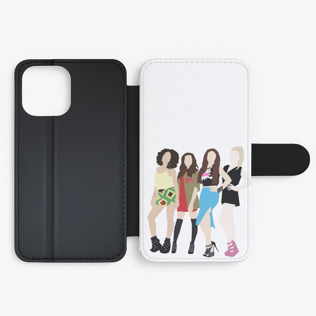 Trendy Finish Premium Quality Little Mix Cartoon Flip / Wallet Phone Case