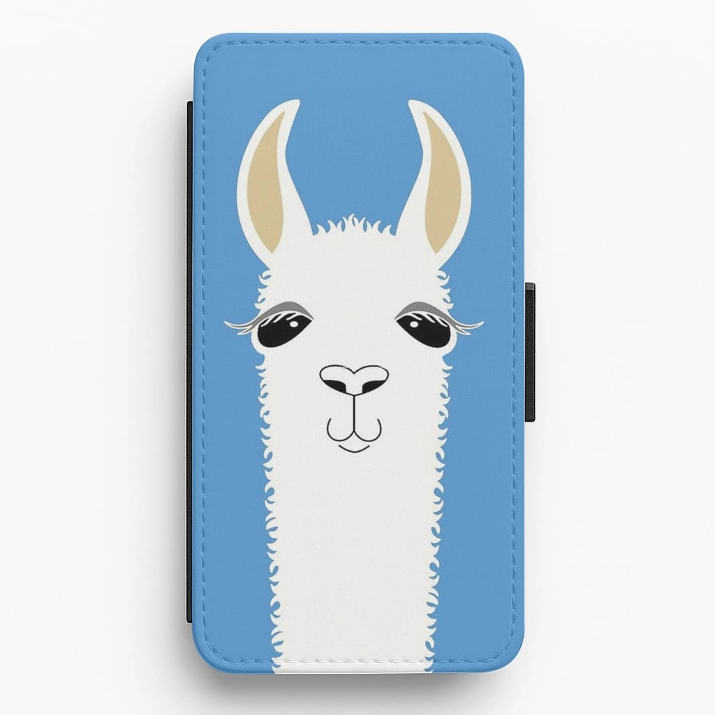 Creative Style Simple Style Llama Portrait Flip Wallet Phone Case