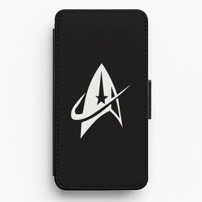 Logo Flip / Wallet Phone Case Magnetic Mount Compatible Matte Look