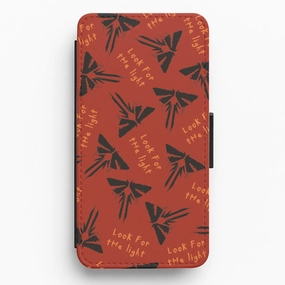 Smooth Edge Design Look For The Light Firefly Pattern Flip / Wallet Phone Case