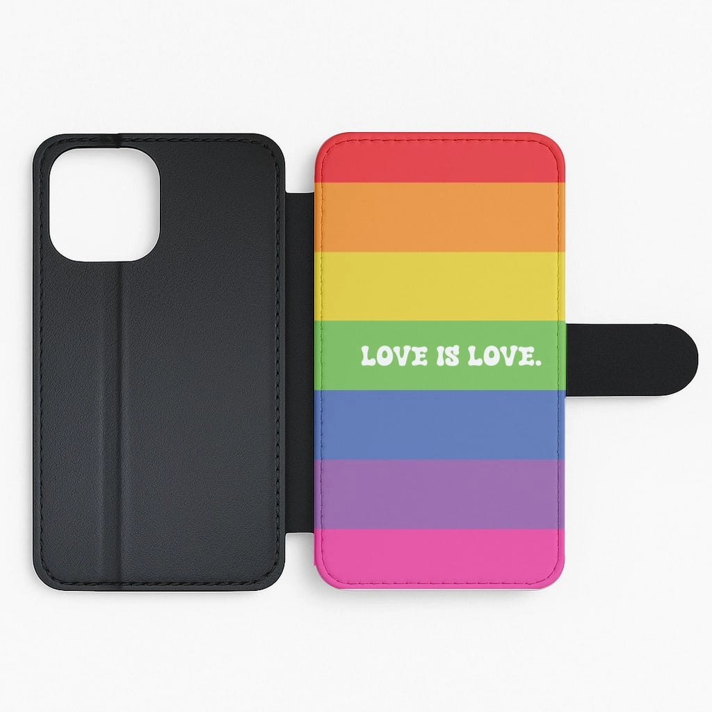 Love Is Love - Pride Flip / Wallet Phone Case Classic Look