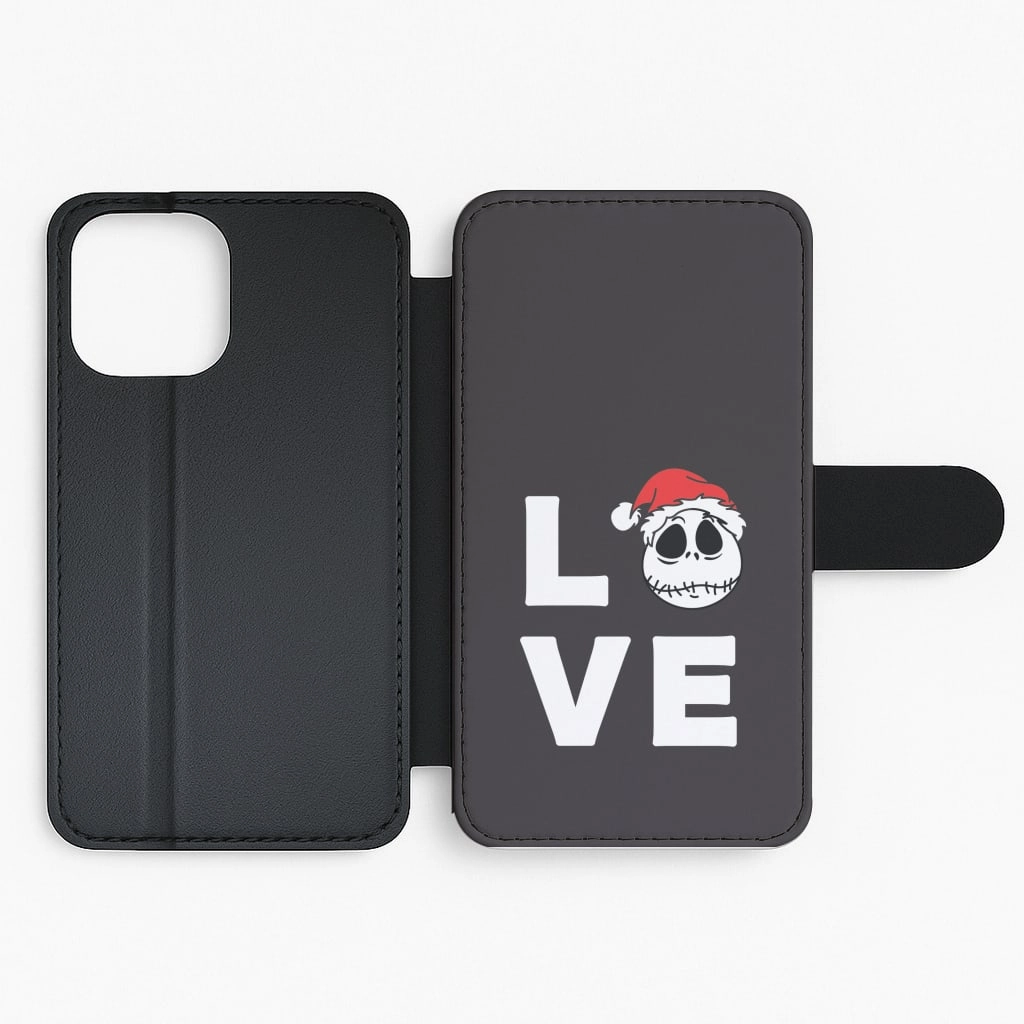 Minimal Look Love Jack Flip / Wallet Phone Case
