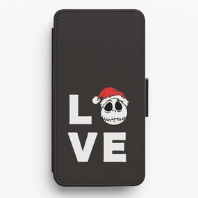 Smooth Look Texture Soft Finish Layer Love Jack Flip / Wallet Phone Case