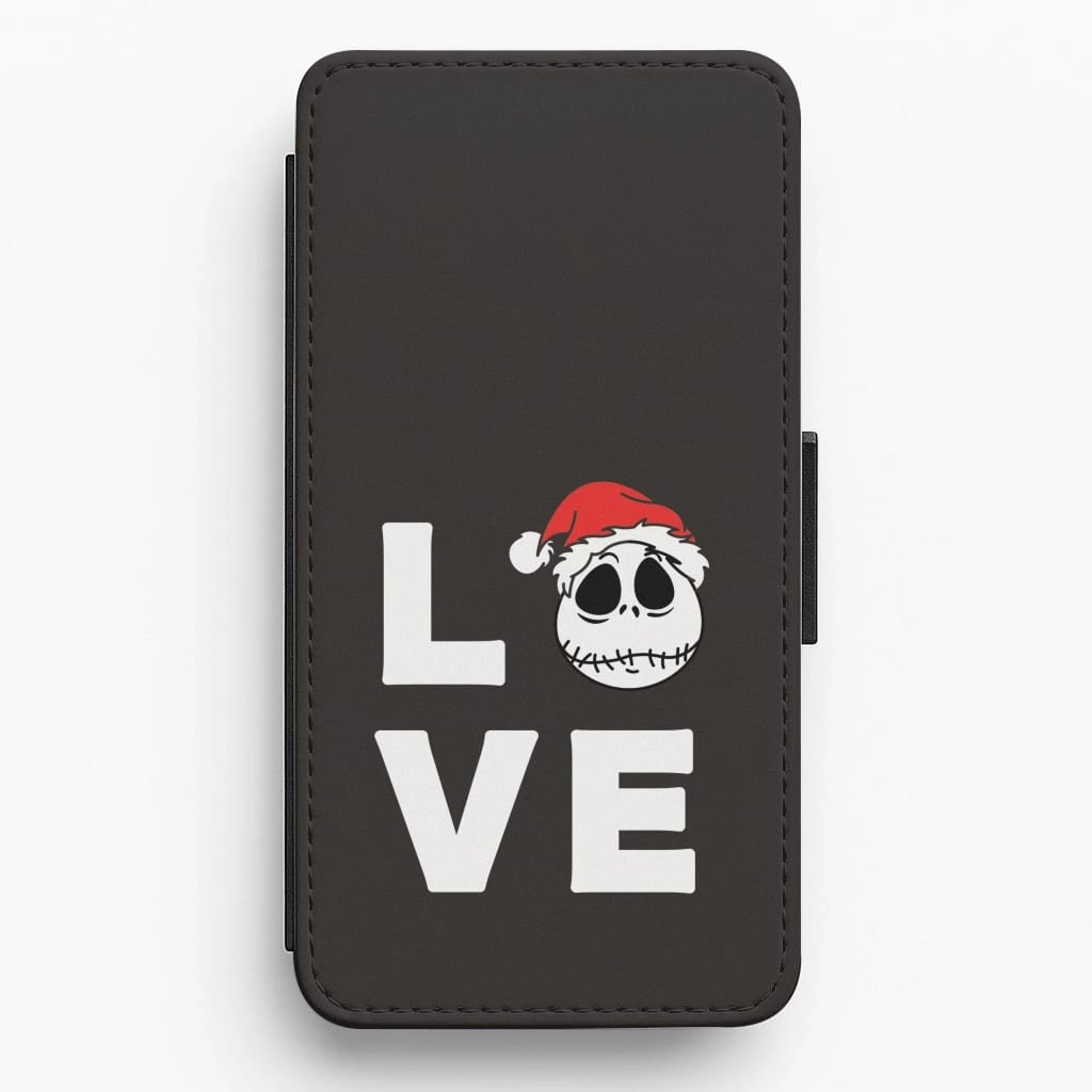 Smooth Look Texture Soft Finish Layer Love Jack Flip / Wallet Phone Case