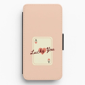 Lucky You Card Flip / Wallet Phone Case Sleek Edge