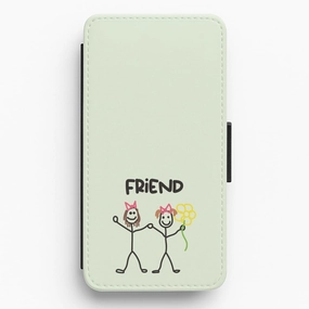 Matte Feel Texture Friend - Abrams Flip / Wallet Phone Case